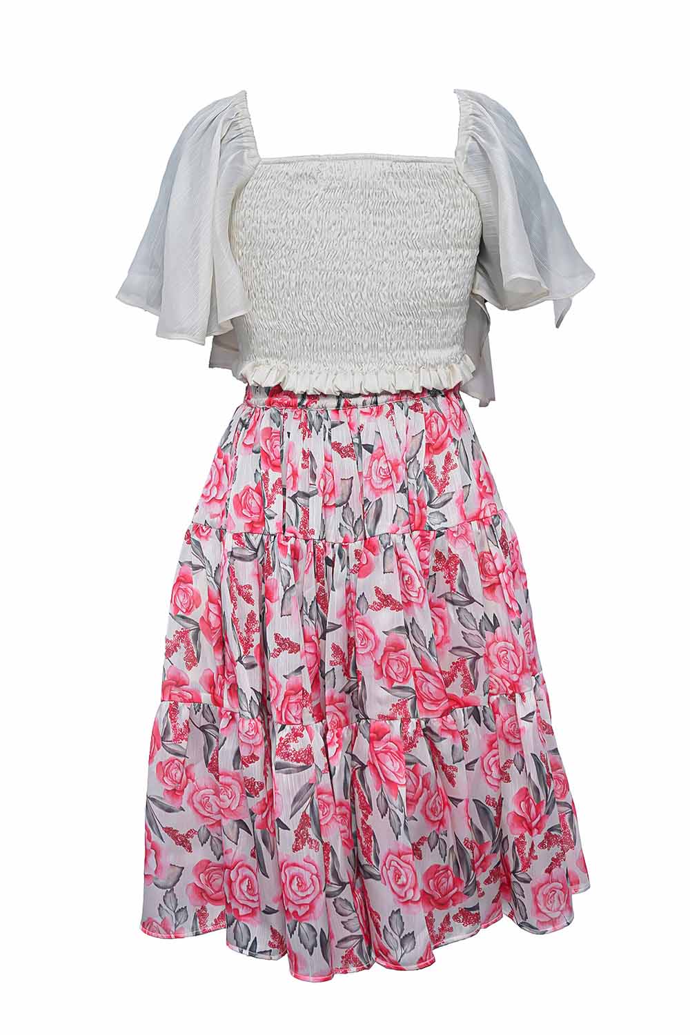 Top & Skirt Set for Girls