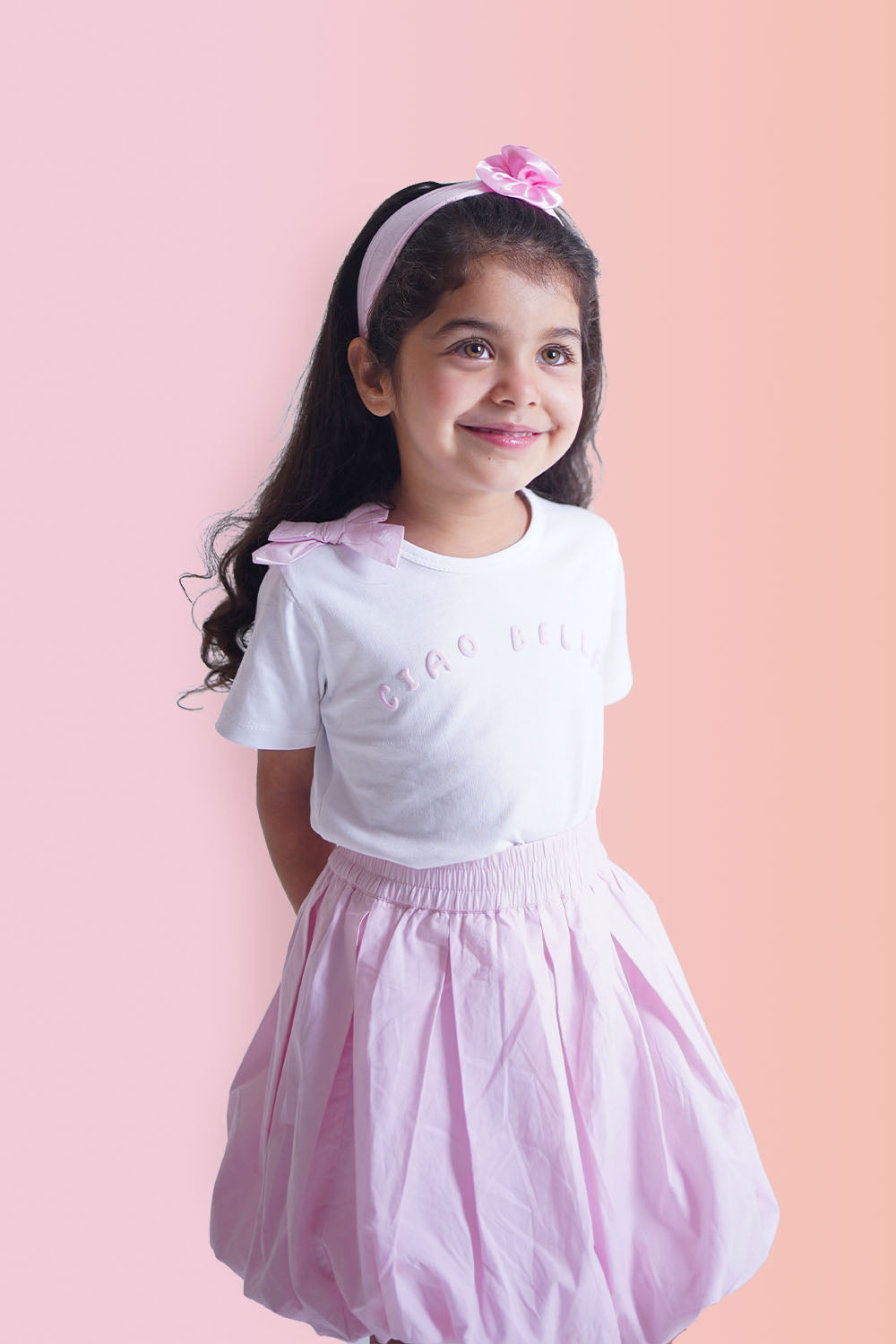 Tee and skirt set for girls