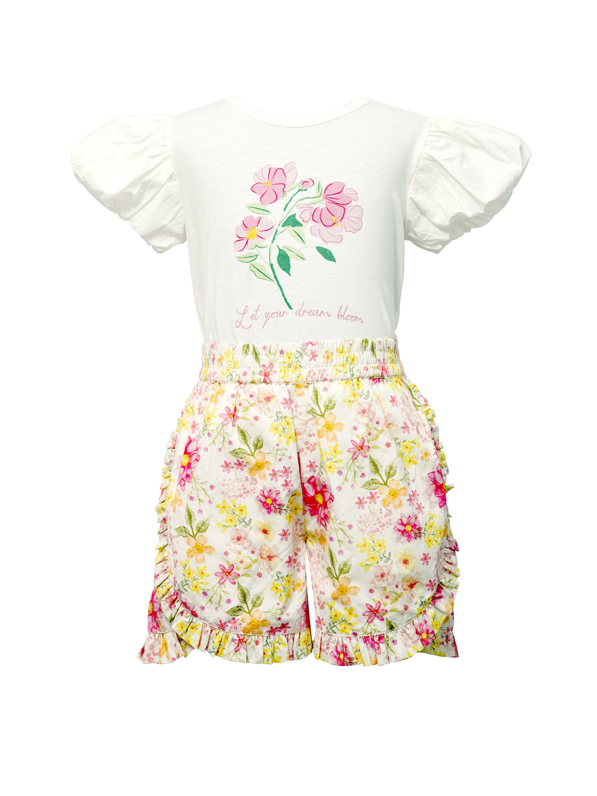 Camlie Puff sleeve tee & Shorts