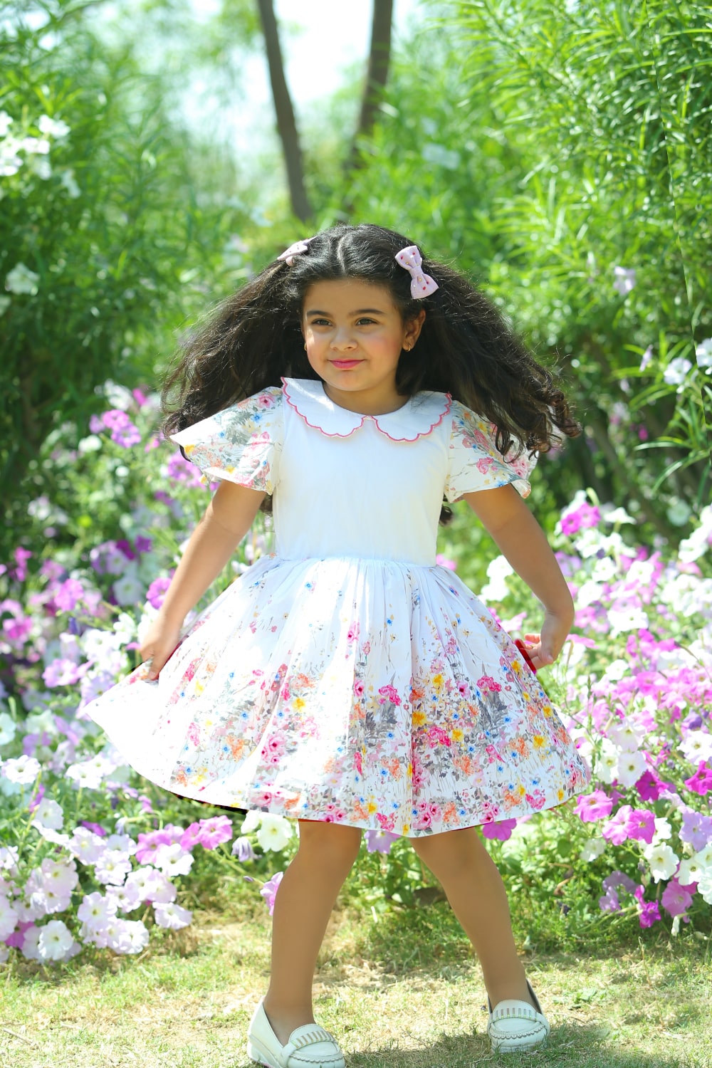 Short Flutter Sleeves Dress