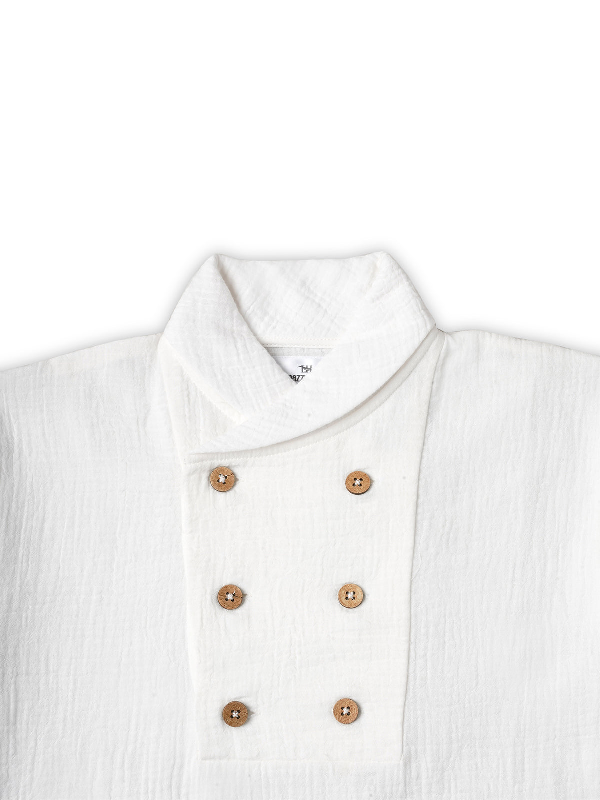 white and blue Co Ord Set For Boys