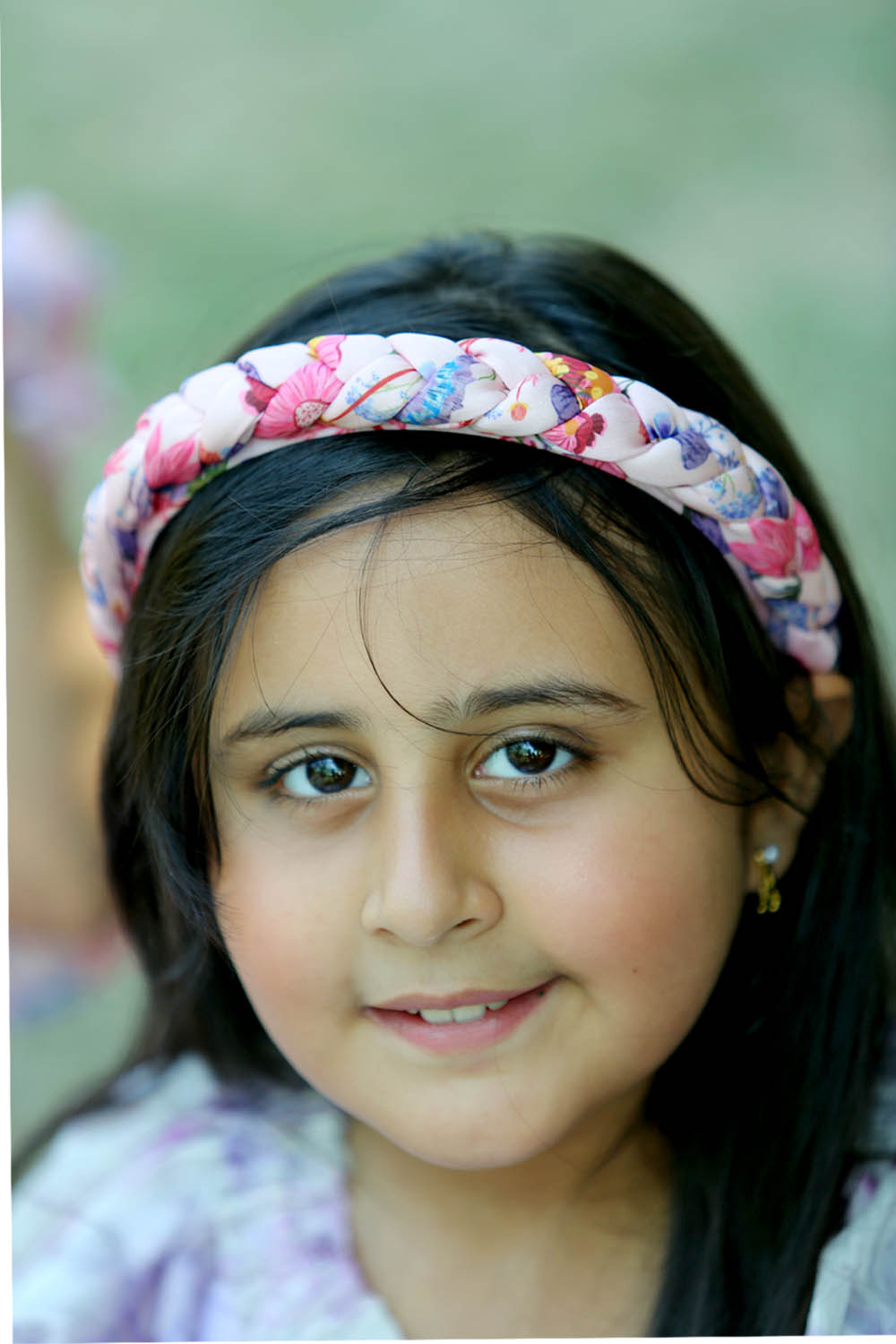 Floral braid headband
